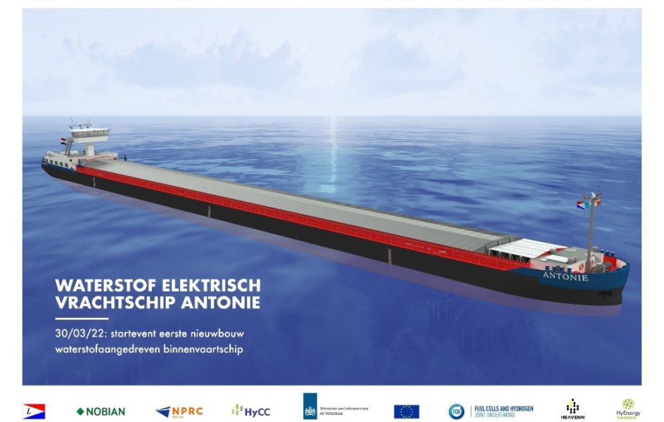 Nobian participeert in project eerste nieuwbouw binnenvaartschip op groene waterstof