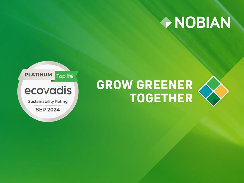 EcoVadis Platinum Medal: Nobian awarded for the third time